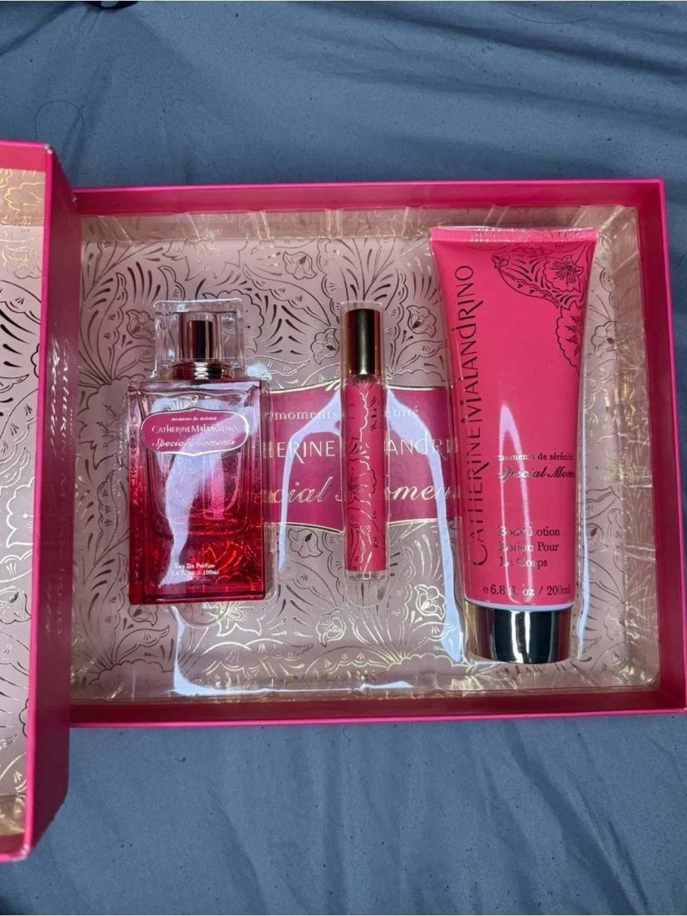 Catherine Malandrino Pink Special Moments Bath & Body Gift Set-Plus more❤️